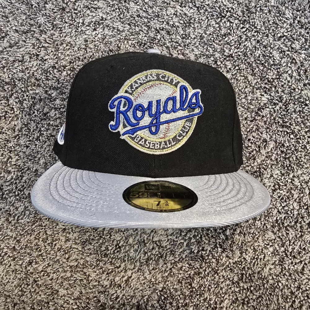 New Era Black and Gray Kansas City Royals Hat